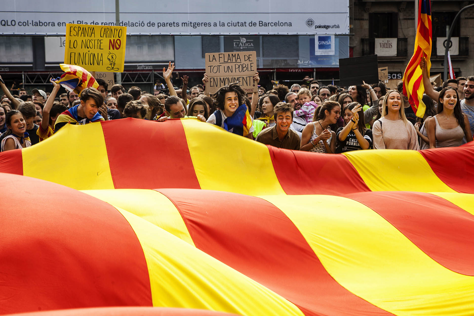 demonstration for independence in Barcelona